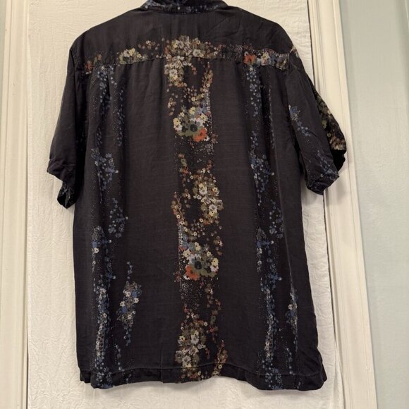 TOMMY BAHAMA Men’s Silk Star Valley Short Sleeve Button-Up Camp Shirt Sz Large - Picture 8 of 12